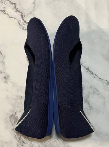 Rothy's  The Flat Womens 9.5 Navy Blue Round Toe Slip On Ballet Casual Comfort