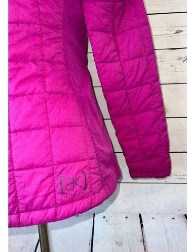 Burton  AK Quilted Puffer jacket SMALL Helium Insulator Full Zip Snowboard Pink