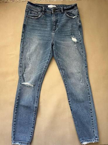 Carly Jean Los Angeles Carly Jean Skinny Jeans with Distressing Size 5