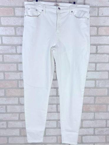 J.Crew  NWT High Rise Toothpick Skinny Jeans in White Size 35T