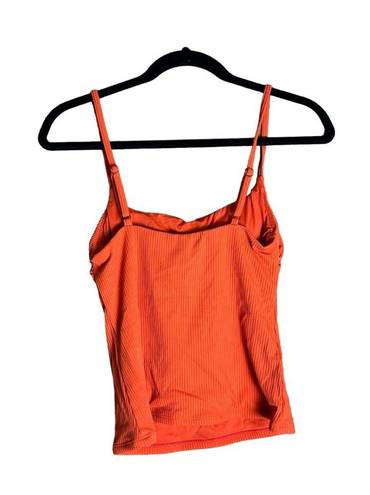 ANDIE NWT  Swim Longline Rib Tank Siren Orange Size Small