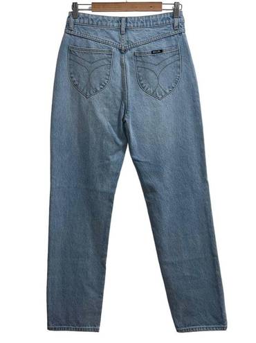 Rolla's  Classic Straight High Rise Regular Fit Jean In Vanessa Blue Wash