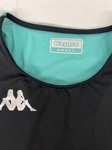 Kappa NEW S Small Open back  Kombat System Athletic Tank Top Black/Green/White