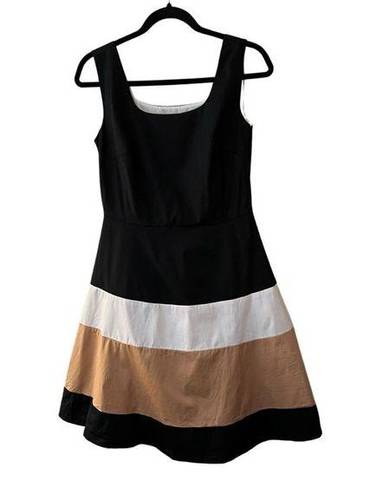 Isaac Mizrahi Isaac Mizrahilive Color Block Fit and Flare Dress Size 4