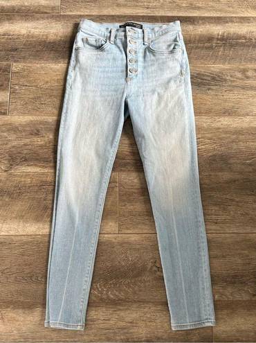 Veronica Beard  Debbie 10" Skinny High Rise Jeans in Air Wash Size 26 Light Wash