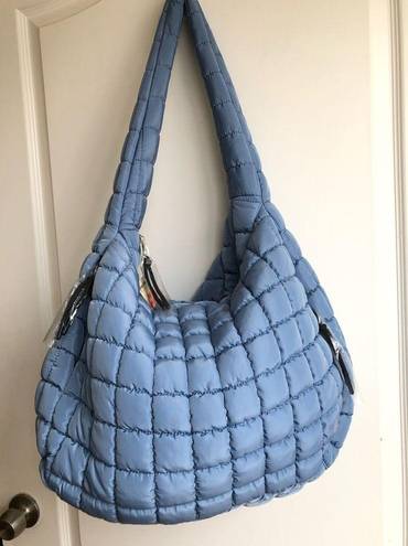 Free People Movement Quilted Carry All Stone blue NEW