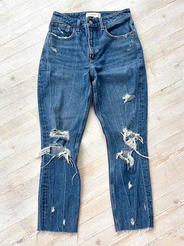 Abercrombie & Fitch  Curve Love‎ High Rise Mom Jean | Size 26