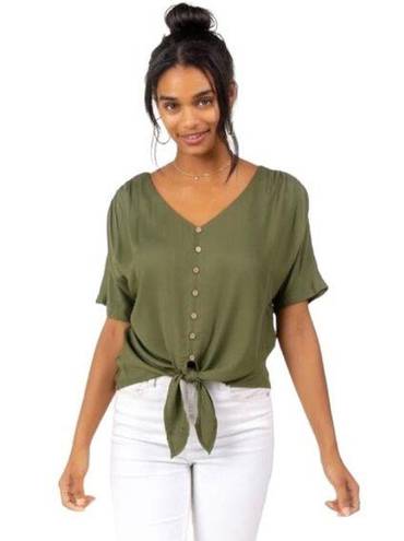 Harper  by Francesca’s Tie Front Top - Large