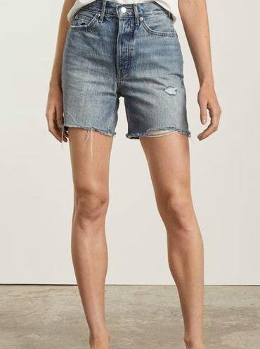 Everlane  The Way-High® Jean Short in Distressed Marina Bay Blue Size 33 NWT