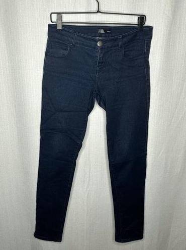 AQUA ‎ Blue Skinny Mid Rise Jeans