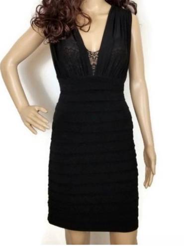 Scarlett NITE Black  Lace V-Neck  Dress Size 14