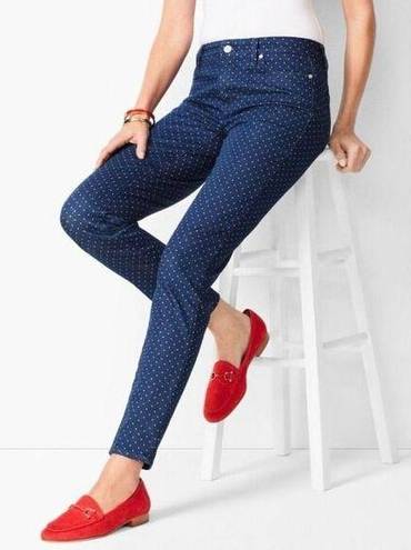 Talbots  Polka Dot Flawless Slim Ankle Jeans - 6P (6 Petite)