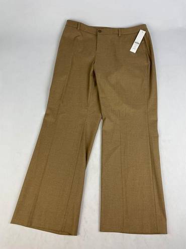 Coldwater Creek  Natural Fit Beige Pants NWT P14 Petite 14 NEW Bootcut Leg