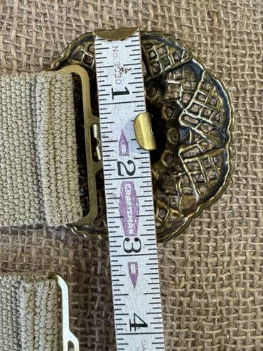 Vintage Beige Wide Stretch Belt 29