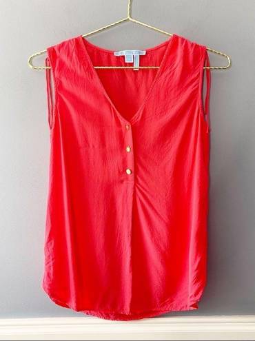 Draper James  Coral Sleeveless Top