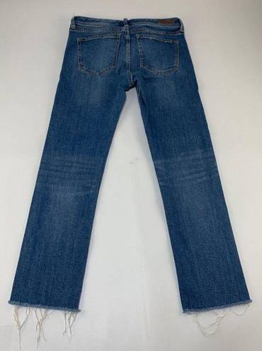 Pilcro and the Letterpress  Slim Straight Raw Hem Cropped Jeans 26