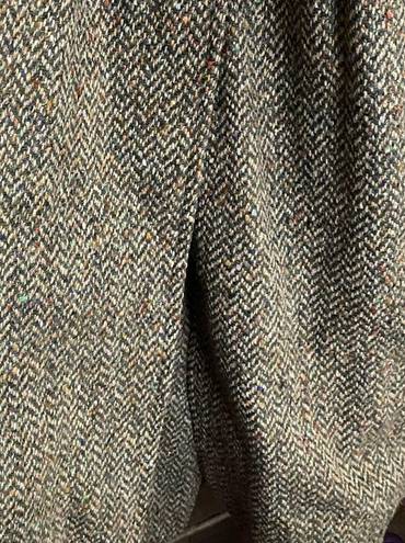 Burberry  Irish Tweed Belted Vintage Wool Trench Coat sz 14 Long