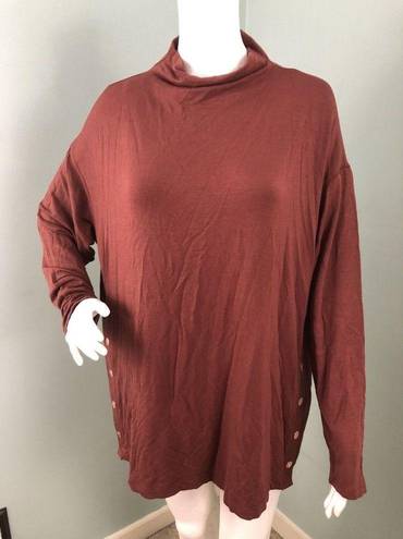 Isabel Maternity NWT  by Ingrid & Isabel Side Snap Mock Neck Top XL