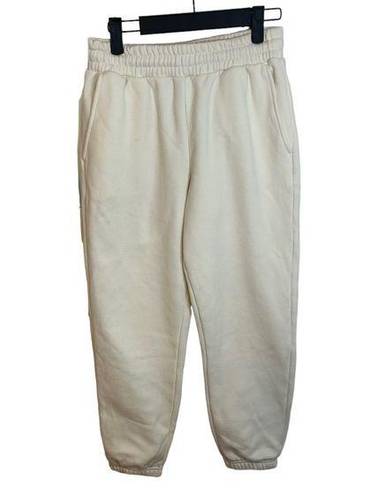 Fabletics  CREAM FLEECE WOMENS SWEATPANTS