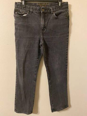 Krass&co Womens Lauren Jeans  Gray Wash Straight Leg Size 8 Petite 8P