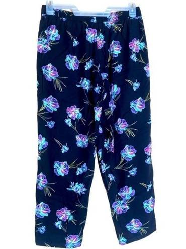 Vans  Off the Wall Floral Print‎ Drawstring cropped Pants size Large