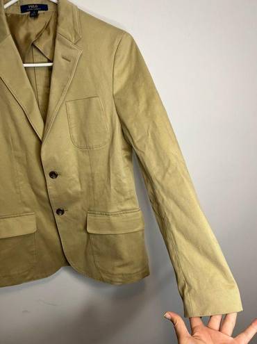 Polo  Ralph Lauren CottonPocket Structured Blazer in Camel 16