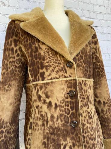 Bernardo  Women’s Faux Fur Leopard Print Coat