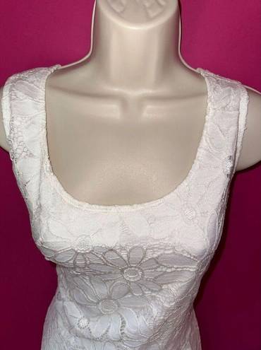 Tiana B  WHITE FLORAL LACE OVERLAY LINED DRESS WOMENS SIZE XL NWT