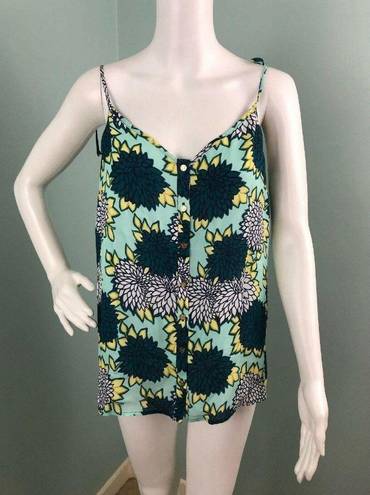 Draper James NWT Women's  Thomasville Tank Magnolia Print SILK Cami Top Sz 12