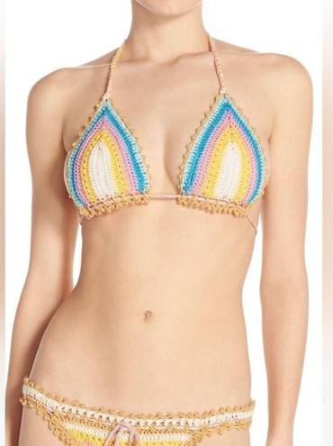 PilyQ  Crochet Romance Bikini (Top S Bottol M) NEW NWT