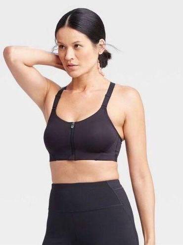 All In Motion  High Support Zipper Front Sports Bra - 34DD