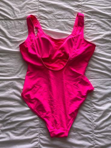 No Bo  Neon Pink Swimsuit