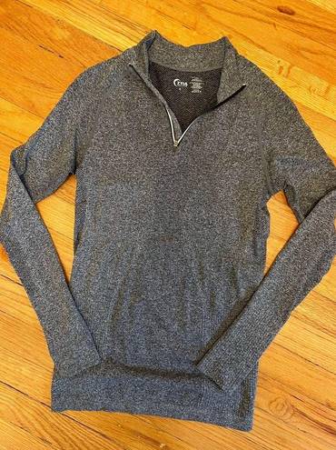 Zyia  active fog performance quarter zip long sleeve pullover size small