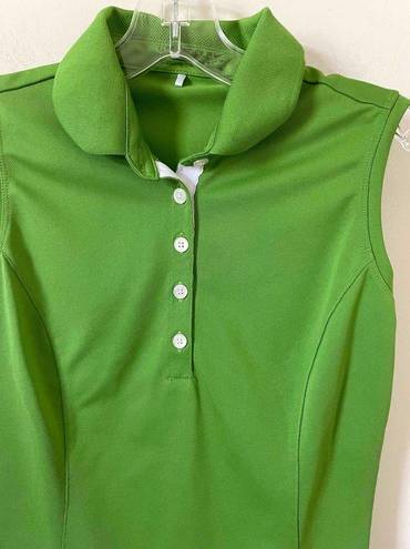 Nike  Golf Sleeveless Polo Shirt Green Size XS