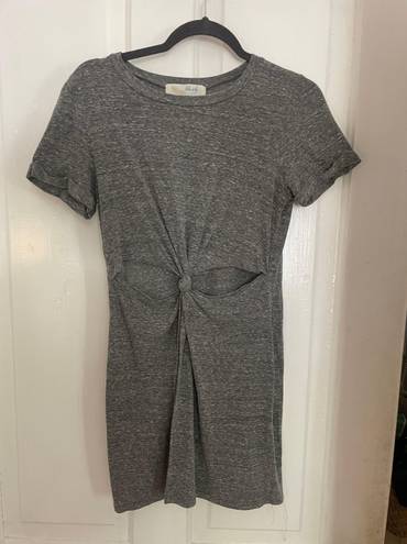 Lela Sky grey cut out tshirt dress