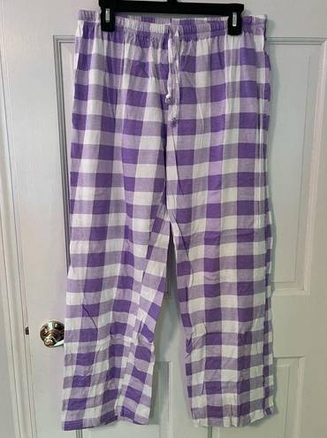 Just Love Women’s Purple Plaid Pajama Lounge Pants Sleepwear