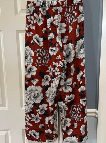 Women’s Size Large Laurie Felt Floral Wide Lef Pants Multi