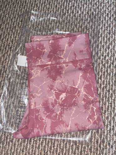 Susan Graver "As Is"  SG Sport Regular Printed Contour Knit Crop Leggings Dusty Rose