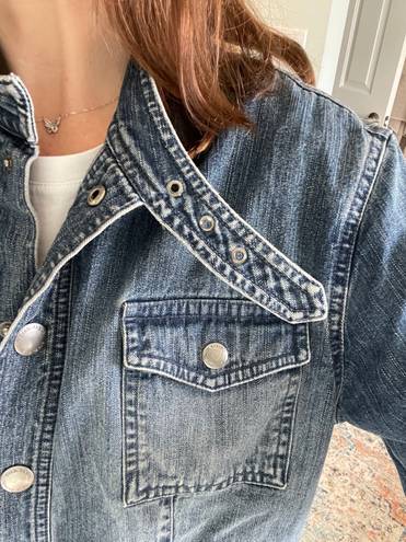 Liz Claiborne Vintage Moto Denim Style Jacket