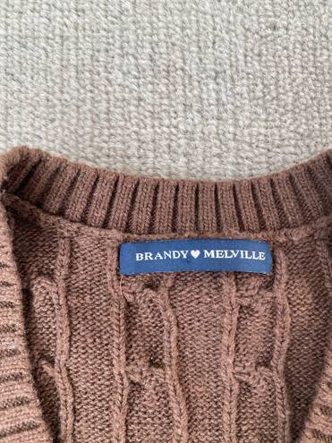 Brandy Melville Brown Sweater Vest