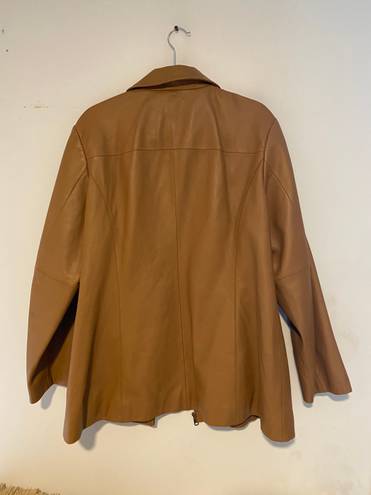 Vintage Leather Jacket Brown Size XL