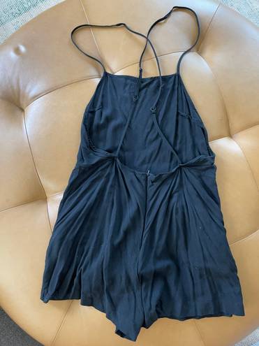 American Apparel Black Short Romper