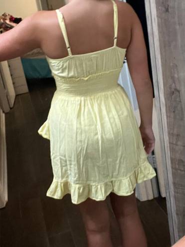 blanco by nature Yellow Front Tie Sundress