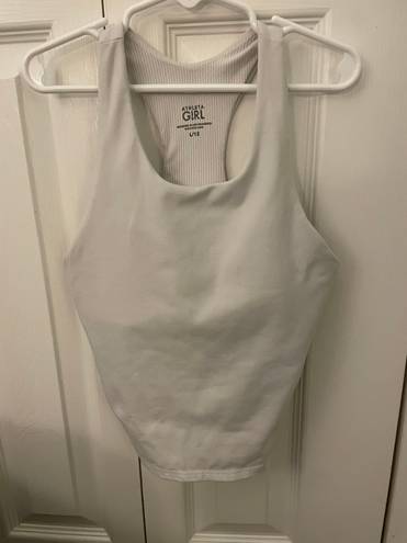 Athleta White Racerback Activewear Tank