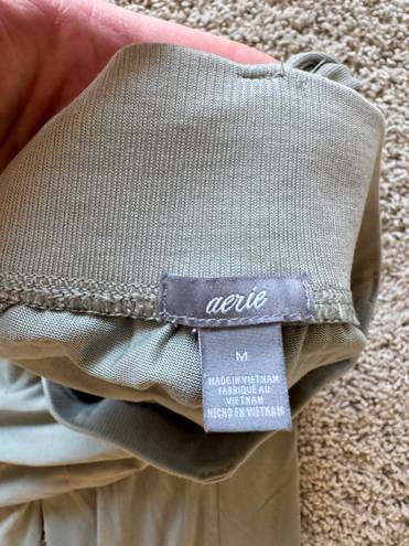 Aerie Olive Green High Waisted Athleisure Lounge Joggers