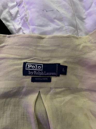 Polo Linen Button Down Shirt