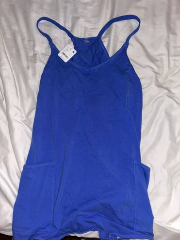 Free People Movement Hot Shot Mini Dress Blue