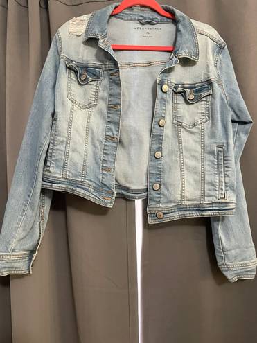 Aeropostale Distressed Denim Jacket