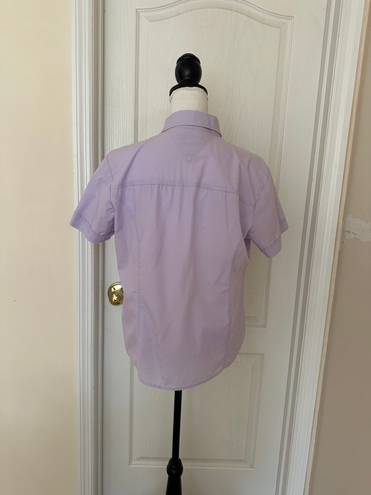 Mountain Lake Woman’s Lavender Short Sleeve Shirt/Top, Sz L