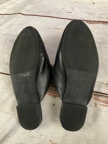 Nicole Miller FAUX LEATHER APPLIE MULES